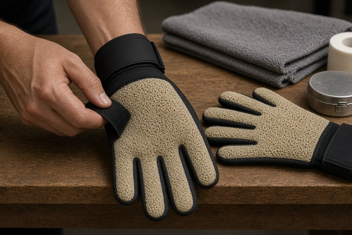 Pre-Match Preparation — Dry Hands and a Glove Check