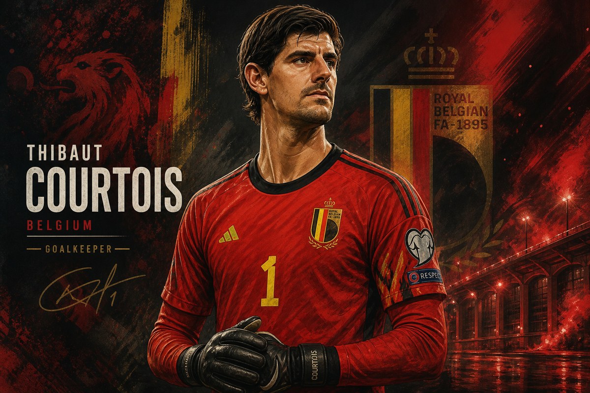 Thibaut Courtois — Belgium Breach Unai Simón, Then Fall 1–2 in the Quarterfinal